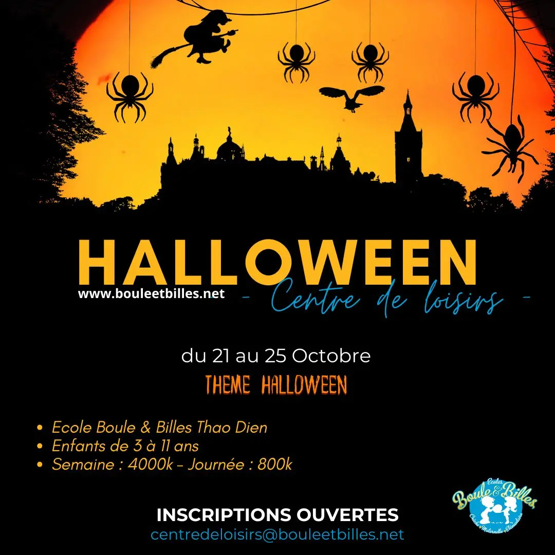 Activity center halloween boule et billes french school thao dien