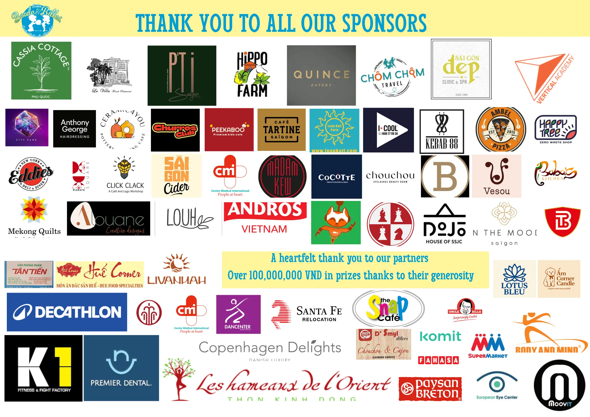 partenaires tombola boule et billes kermesse 2026