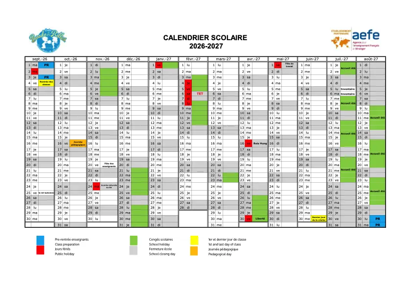 Calendrier 2026-2027 B&B - Crèche (1)