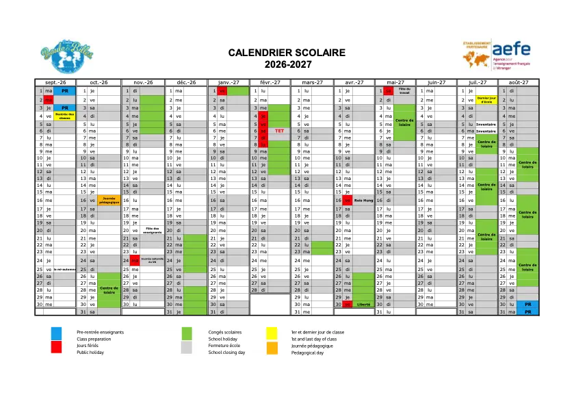 Calendrier 2026-2027 B&B - Primaire (1)