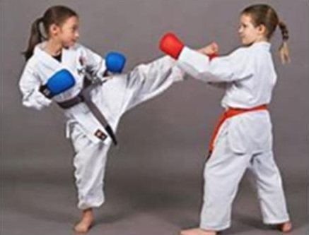 Karaté, activité extra-scolaire à l'école Boule et Billes