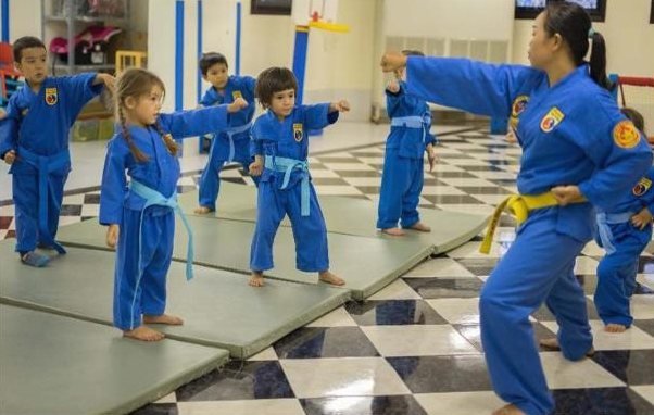 Vovinam, activité extra-scolaire à l'école Boule et Billes