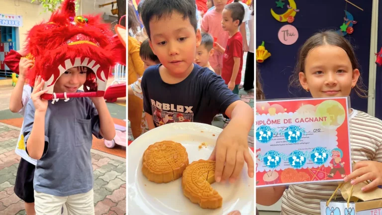 Tết Trung Thu 2026 à Boule et Billes : tête de licorne, gâteau de lune et diplôme du concours de lanternes